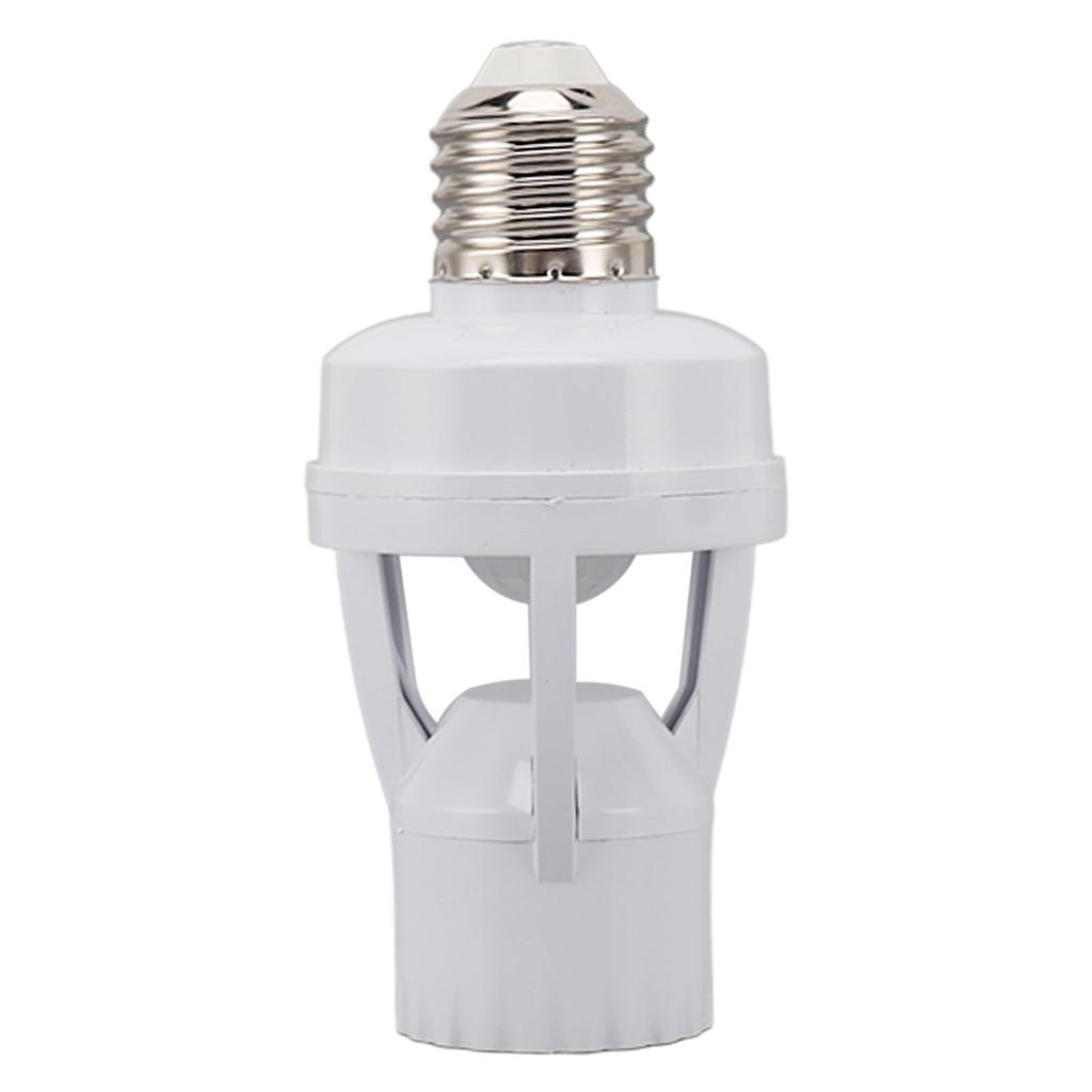 Motion Sensor Light Socket PIR Motion E27 Screw Bulb Adapter Adjustable Auto On Off Night Light Control Garage Light