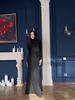 Elegant Black Long Sleeve Slim Dress for Women - Spring 2025 Socialite Style