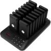 2024 16 Sistema de Pagers para Restaurante Buzzeres Chamando Atendimento ao Cliente Tela Sensível ao Toque Buzzeres de Espera para Restaurante