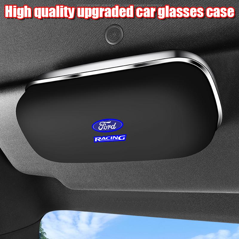 For Ford Focus Fiesta Ranger mk2 mk3 Mondeo mk4 S-MAX Kuga Car Visor BXCYTE9 Sunglasses Glasses Case Glasses Holder Clip Box Accessories