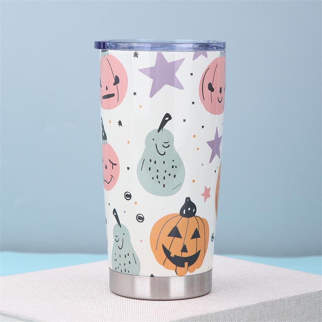 20oz Insulated Stainless Steel Coffee Mug Tumbler Cup Thermal Travel Mug Double Wall Vacuum With Straw For Men Women Cold Hot Coffee