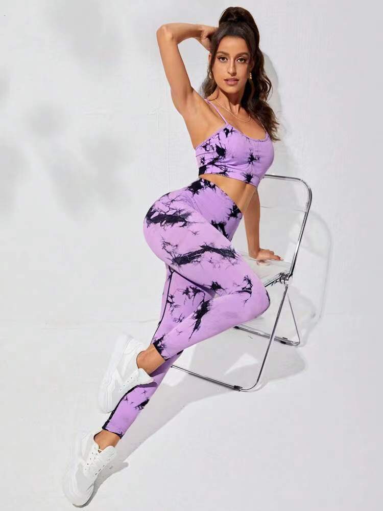 JYL Backless Seamless Yoga Suit Hip Lifting Pants Fitness Outfit
