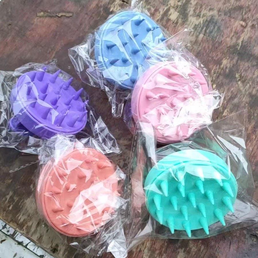 Silicone Scalp Massage Shampoo Brush - Comfortable Pet Head Scratcher and Comb