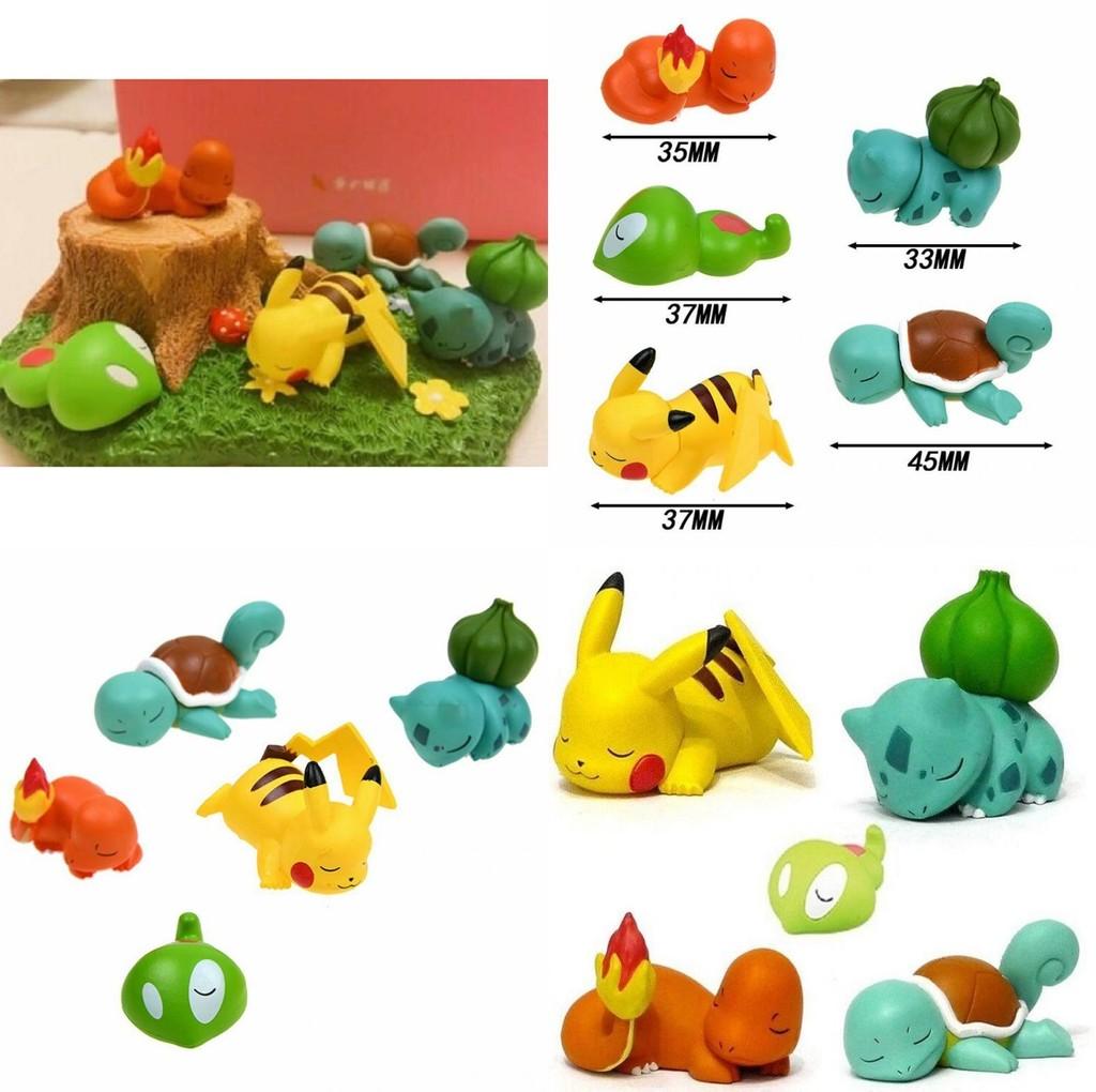 Adorable Pokemon Bulbasaur Squirtle Pikachu Figure Toy Set For Kids Gift Enthusiasts