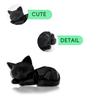 3D-gedruckte Katzenfigur Minimalistische schlafende Desktop-Haustier für Zuhause Katzenornament Büroschreibtisch Auto