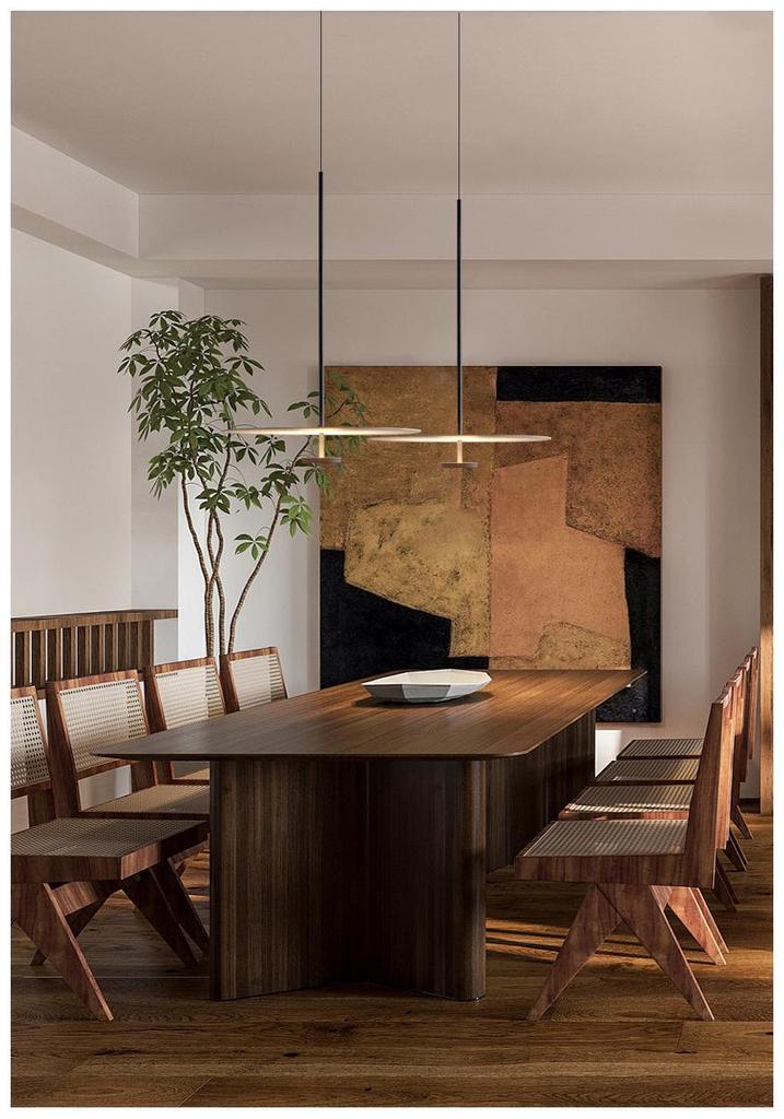 Nordic Minimalist Round Pendant Lamp for Living Room, Bedroom, or Study