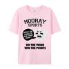 All Cotton Design Tops Tees Funky Short Sleeve Unisexs Tshirts Hooray Sports Do The Thing Slogan Christmas Tops Shirt Round Collar