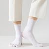 Herren Frühlings- & Sommer Atmungsaktive Wadenhohe Samt Fünf-Finger Socken