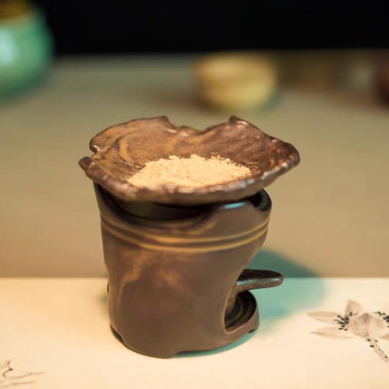 Retro Tebrännare Arombrännare Ljusstake Te Doftspridare Teugn Keramik Hantverk Konst Heminredning