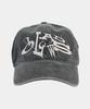 SLOWACID Vtg Washed Code Ball Cap [Charcoal]