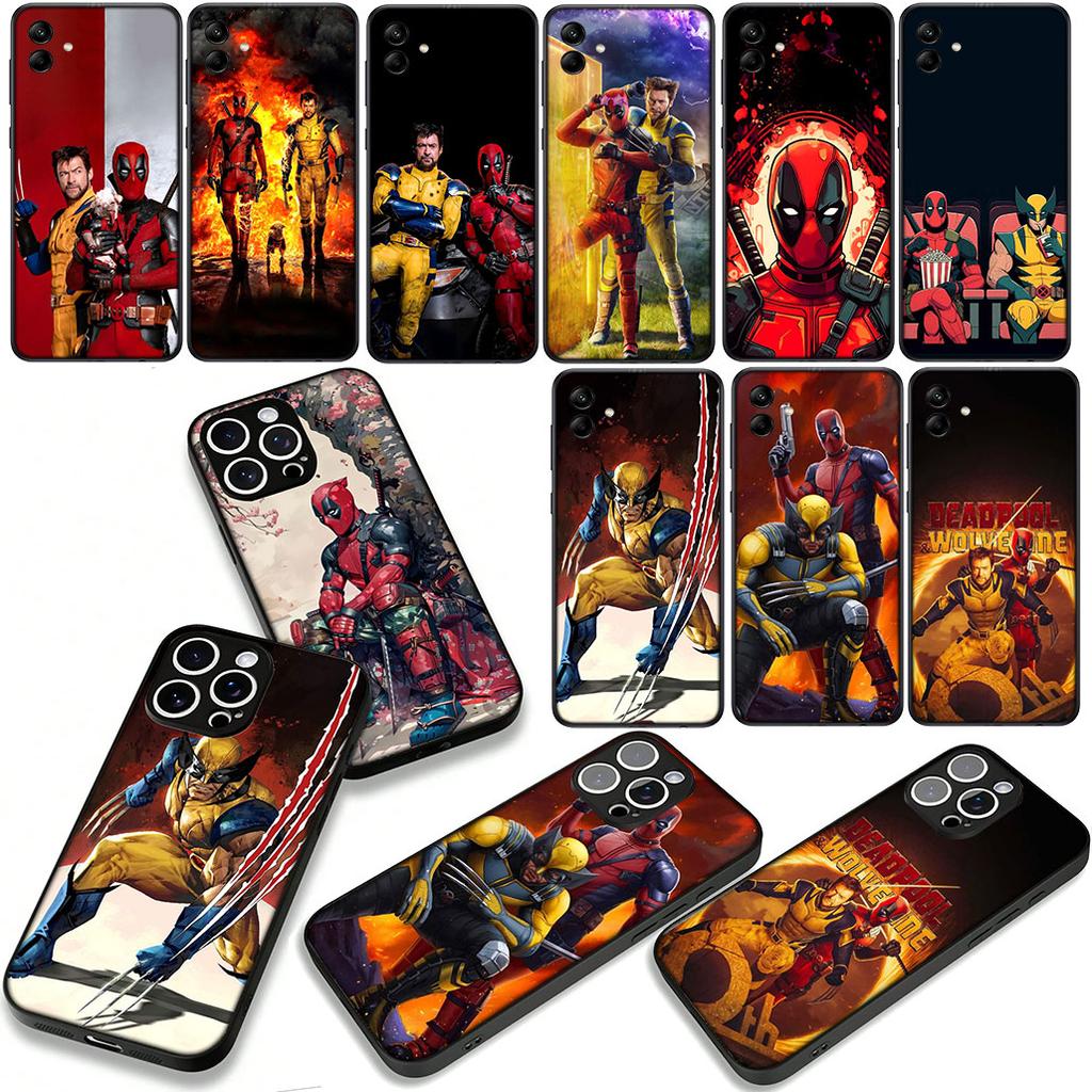 Wolverine Marvel Deadpool Case for Samsung Galaxy A07 A13 A12 A14 A23 A42 A50 A51 A52 A53 A70 A71 A72 A21S A04 Note 20 9 8 10
