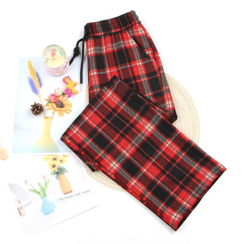 

Black Wide Leg Pants Spring and Autumn Women s Small Straight Casual Pants Women s Casual Pants Plaid Pants Mom Pants High Waist Pants 2XL (85-50kg