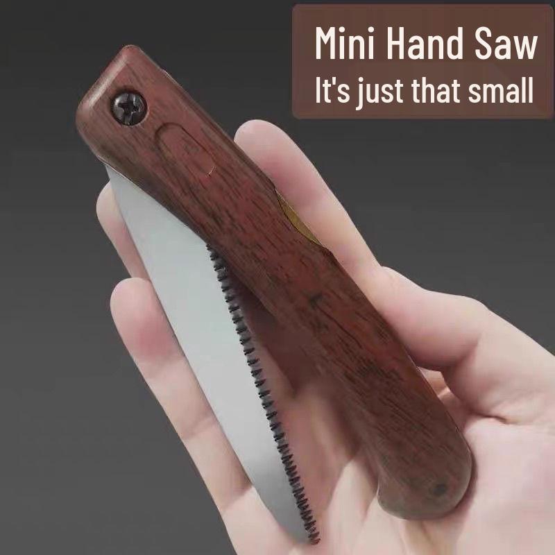 Mini Folding Hand Saw with Fine Teeth for Woodworking, Bonsai, and Outdoor Use