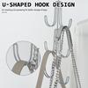 Metal Rotated Handbag Storage Hanger Organizer Multi-Layer Bag Ties Scarf Hanging Hook Space-Saving Clothes Hanger For Wardrobe