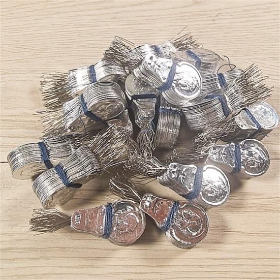 100Pcs Compact Durable Aluminum Needle Threaders Silver Color Wire Loop DIY Household Supplies