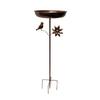 Strong Antique Look Outdoor Bird Bath Providing A Safe Drinking Area For Flying Visitors