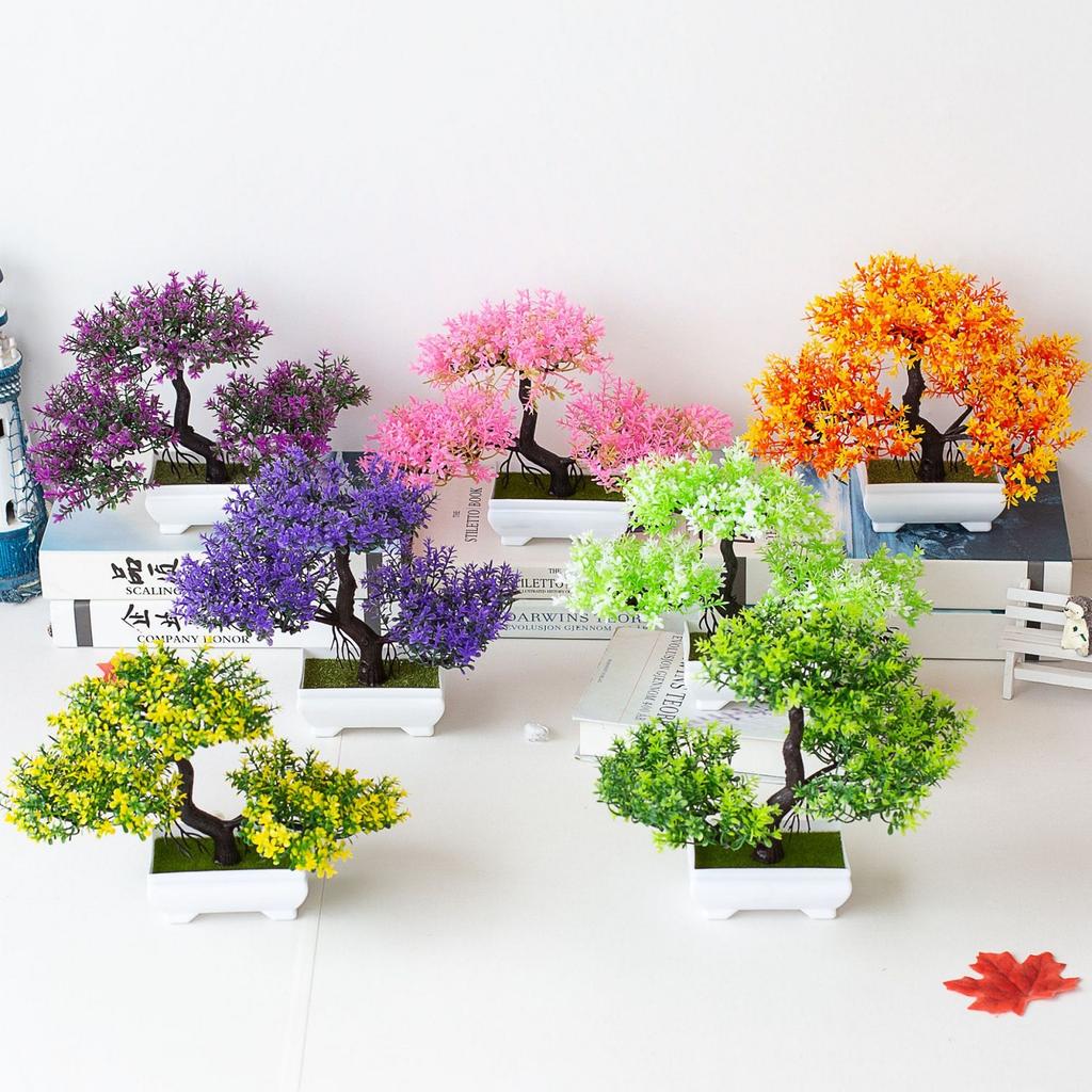 Fake Artificial Pot Plant Bonsai Potted Simulation Pine Tree Home/Office Decor Ornaments For Home Decoration Hotel Garden Decor