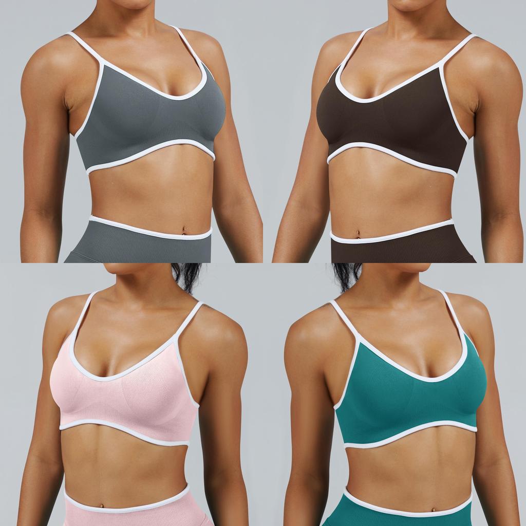 Youthful Activewear Sports Bra With Siliconefree Full Coverage Support For Yoga And Fitness Enthusiasts