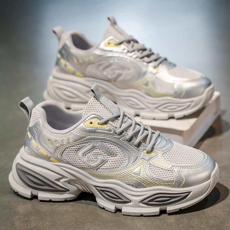 

Hong Kong style classic dad shoes men s autumn and winter mesh breathable retro trendy shoes versatile platform casual sports shoes men 44