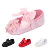 Baby Soft Sole Shoes for Infants Toddler First Walkers Lightweight Comfortable Breathable Material with Decorative Bow and Flower Design