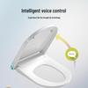 Intelligent Heated Toilet Seat with Automatic Flushing and Night Light - Fits U & V-Shaped Toilets