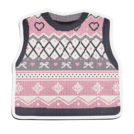 Knitted Sweater Print Mouse Pad Non-slip Base Waterproof Home Office Gaming Computer Laptop Mousepad Desk Mat PC Accessories