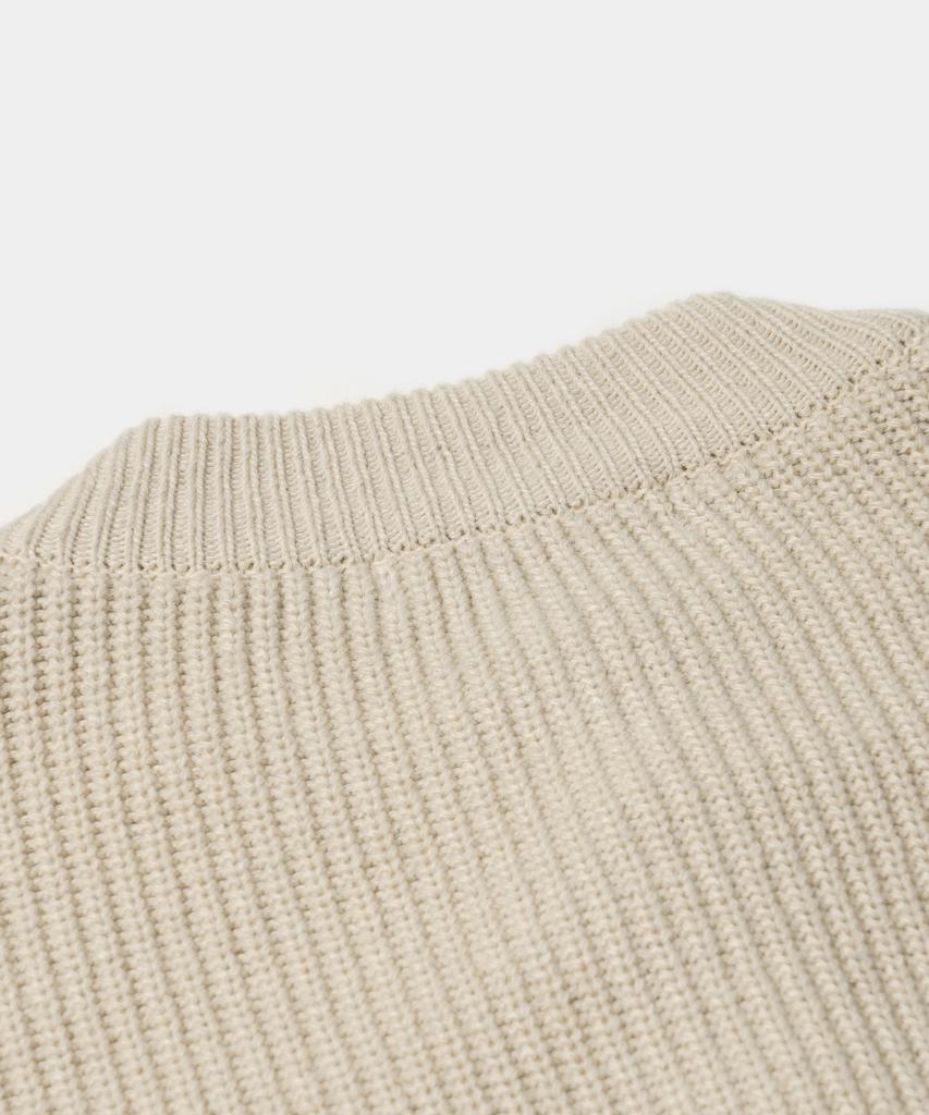 Frizmworks Heavy Wool Round Cardigan _ Cream