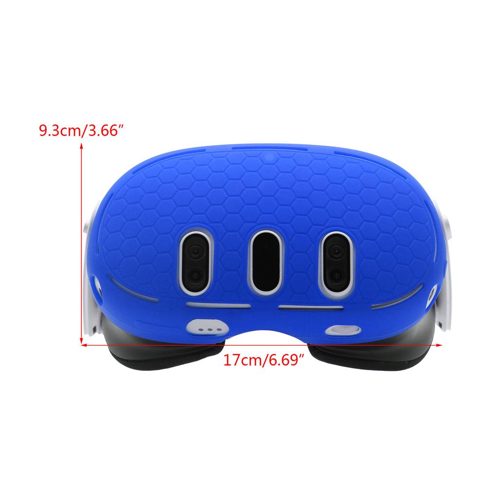 Silicone Protective Cover for Meta Quest 3 VR Headset Protection with Two Side Protective Shell