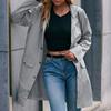 Women's Fashion-Simple Solid Color Outdoor Sports Single-breasted Pocket Windproof And Rainproof Hooded Mid-length Windbreaker Jacket