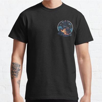 Plus Size S-3XL Celestial Cat The Cosmic Guardian Printed T-shirt  Men's Tops Fashion Clothes Tees