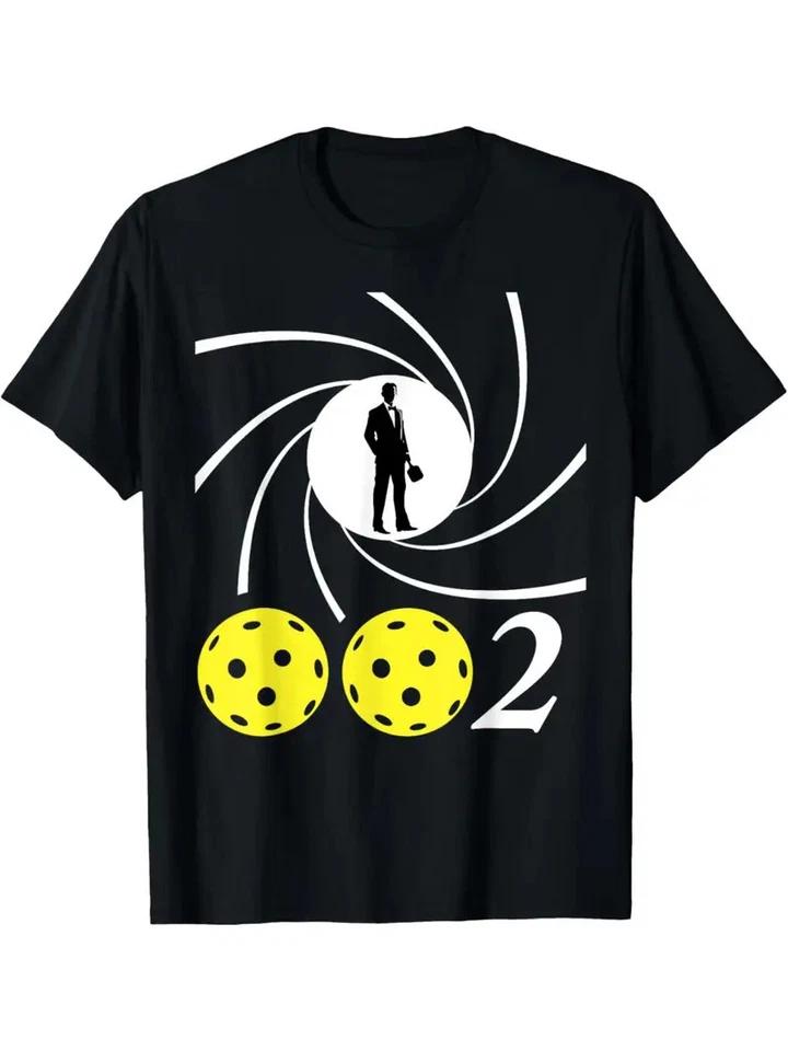 Pickleball 002 0-0-2 Spy Parody Funny Pickleball T-Shirt 3XL