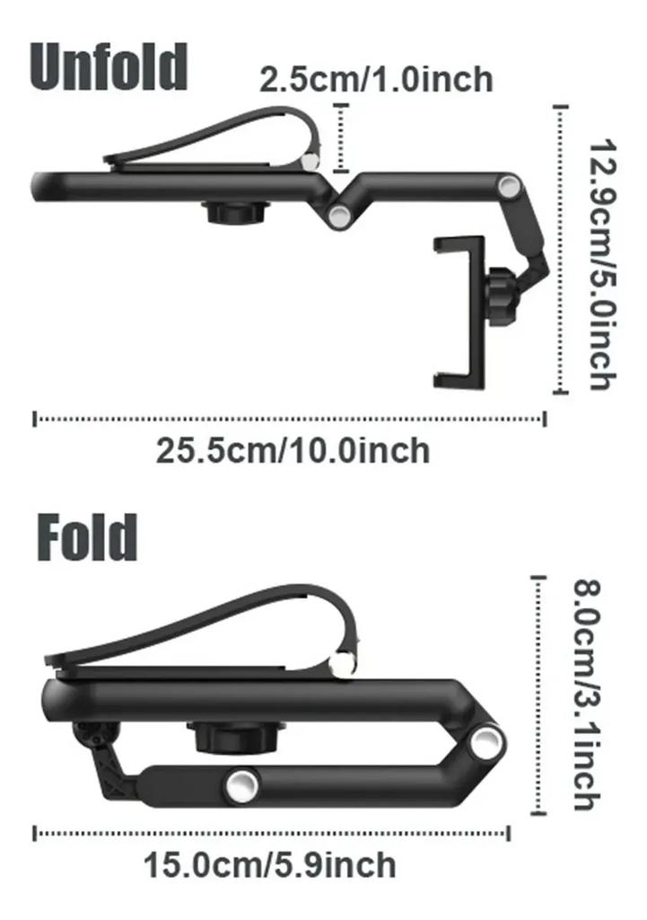 360° Rotating Phone Holder Universal Car Cell Phone Holder Multifunctional Hands Free Sun Visor Phone Holder for Car