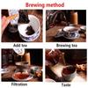 Puerh Tea 100g Brick 2008 Ripe Pu'er Ancient Tree Honey Sweet Dull Red