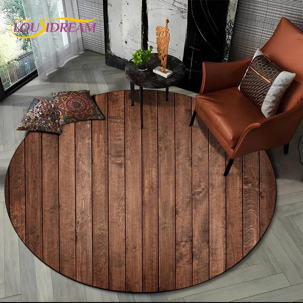 Latest 3D Color Wood Grain Lines Round Area Rug,Carpet Rug for Living Room Bedroom Sofa Child Playroom Decor,pet Non-slip Gift
