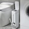 Trash Can and Toilet Brush Set Trash Cans Toilet Brush Garbage Bucket and Toilet Brush with Holder Set for Bathroom