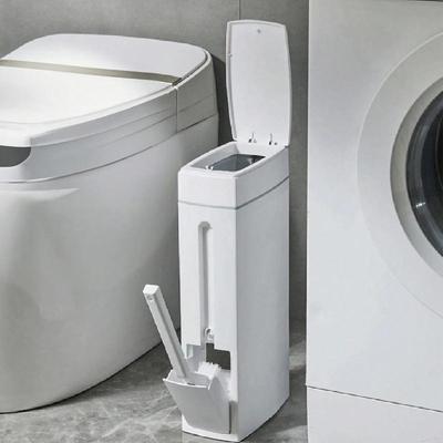 Juego de Cubo de Basura y Cepillo para Inodoro Cubos de Basura Cepillo para Inodoro Cubo de Basura y Cepillo para Inodoro con Soporte Juego para Baño