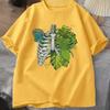 Skeleton Plant Body Tshirt Women Unisex Funny Plant Lover T Shirt Plant Mom Tee Funny Graphic T Shirts Cotton Short Sleeve Clothes
