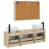 Bathroom Cabinet Set 4 Pcs Sonoma Oak 103.5 X 15.5 X 70 Cm