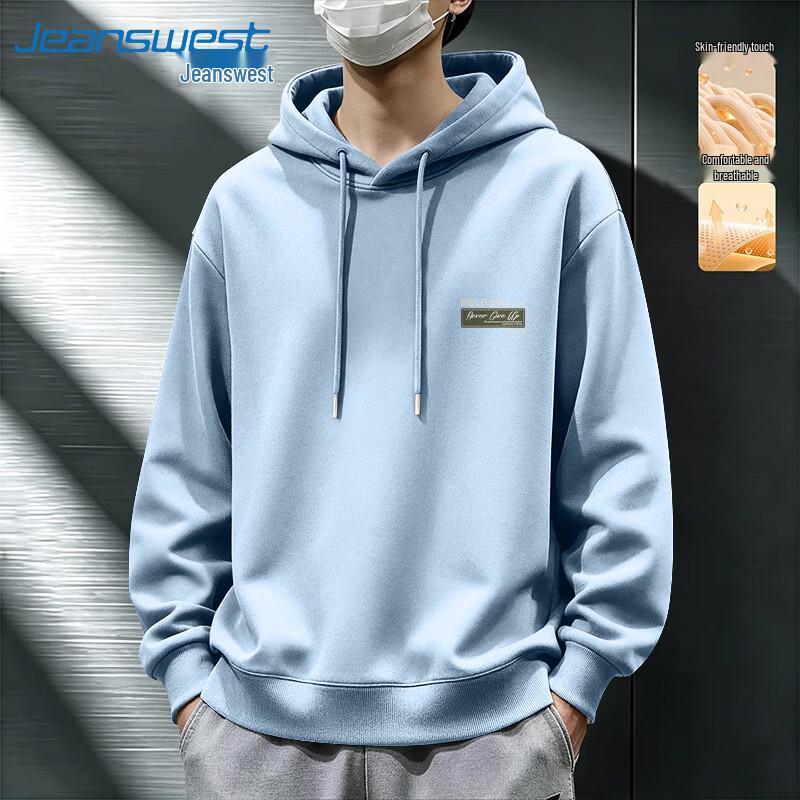 Jeanswest Men's Heavyweight Loose Fit Pullover Hoodie
