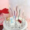 6 peças/conjunto de velas de aniversário, bom efeito visual, várias cores, excelente acabamento, resistente à corrosão, preservação a longo prazo, decoração para topo de bolo