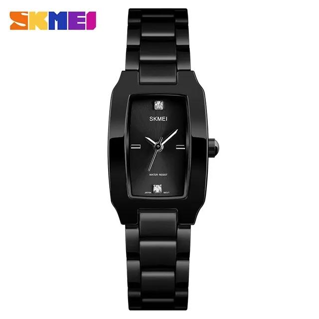 SKMEI 1400 Women Stainless Steel Band Waterproof Luxury Square Quartz Watches Stylish New Design Trend Fashion Watch for Ladies