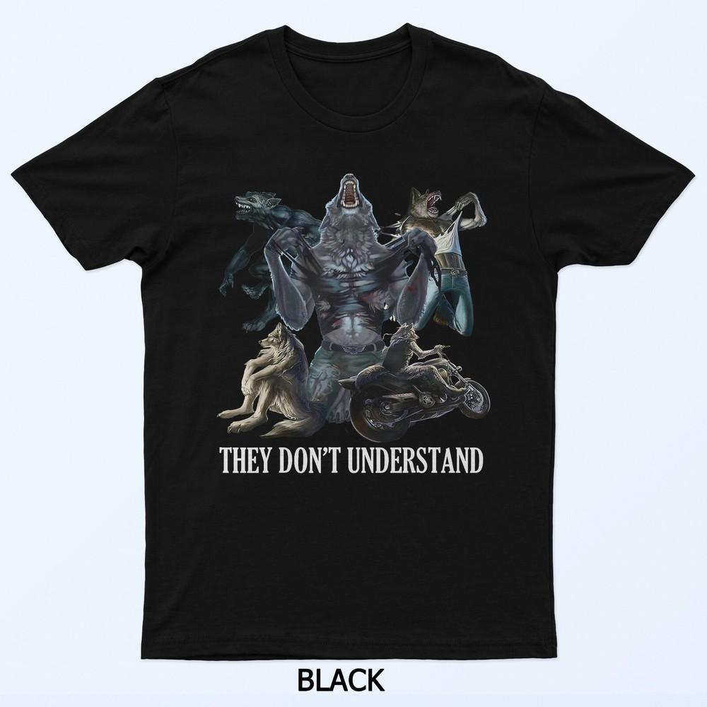 

Они не понимают Альфа-волка - Безумная Сигма-волк мем футболка 3XL