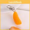 Wholesale Fruit Orange Slice Keychain Pvc Alloy Keychain Pendant For Girls