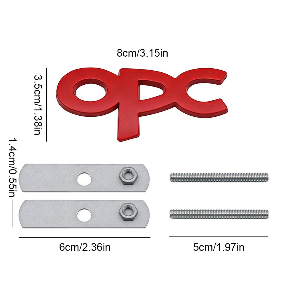 Car Styling OPC Line 3D Metal Zinc Alloy Car Badge Body Fender Adhesive Emblem for Opel Antara Astra Insignia Corsa Mokka Vectra