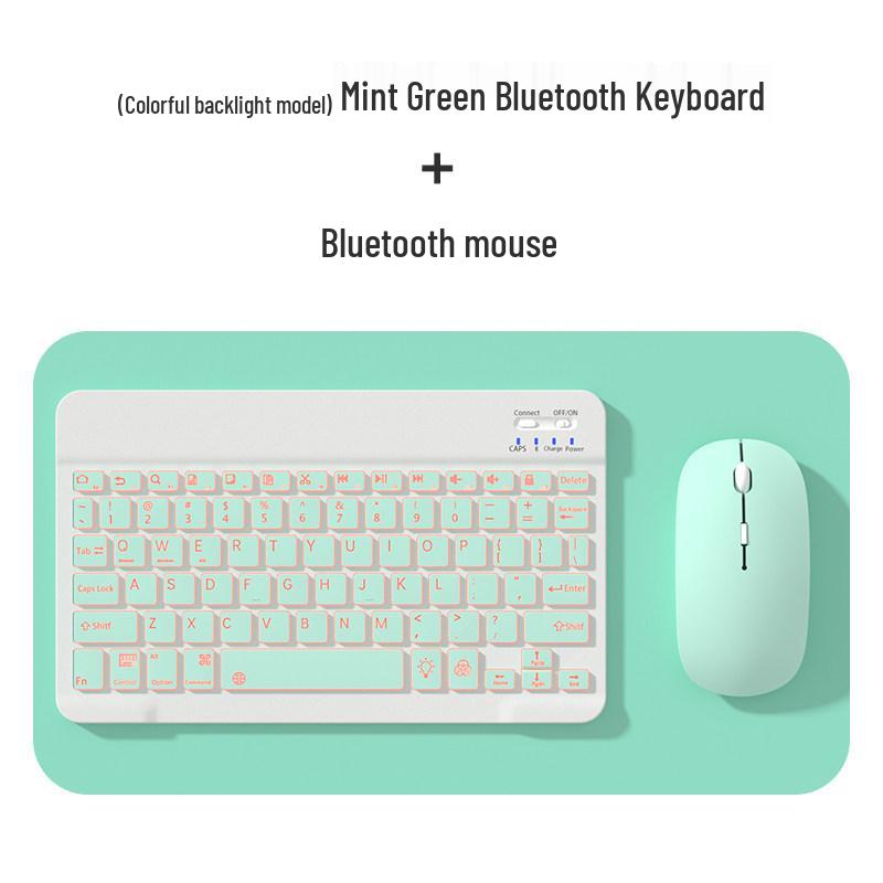 Universelle drahtlose Bluetooth-Tastatur und -Maus für Tablets, Telefone und iPads