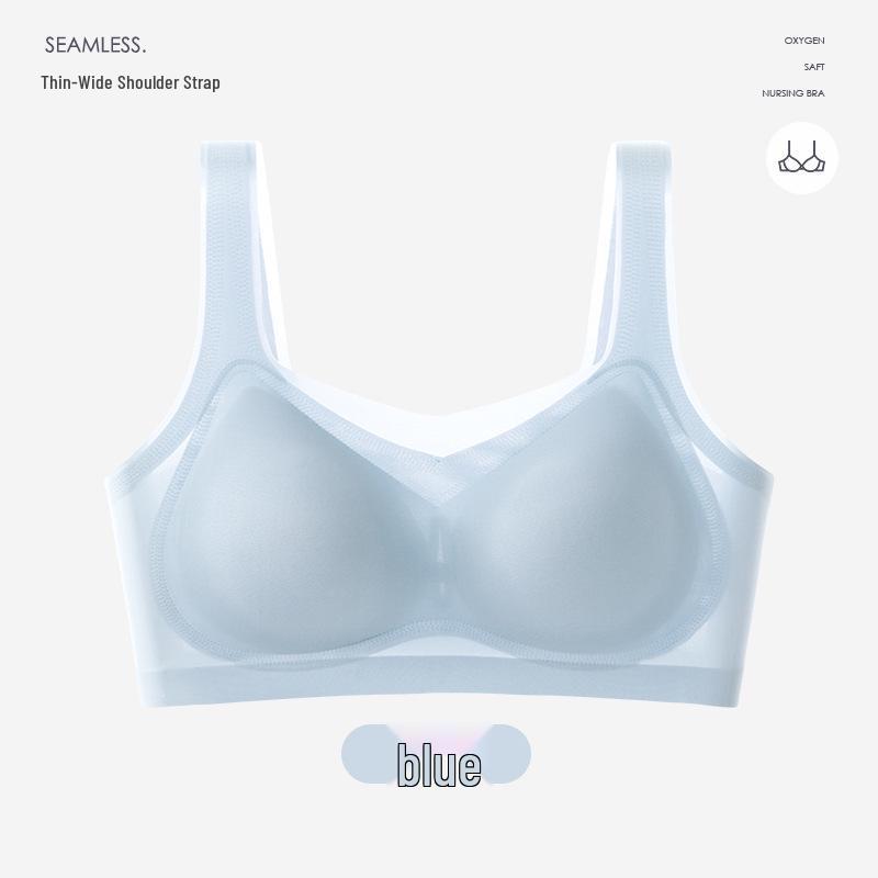 Seamless Ultra-Thin Ice Silk Wireless Push-Up Bra for Women - Breathable Sleep Vest Style