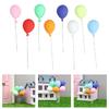 Pack of 8 Colorful Small Resin Balloon Portable Accessory for Dollhouses Garden Creative Landscape Accent Daily Use
