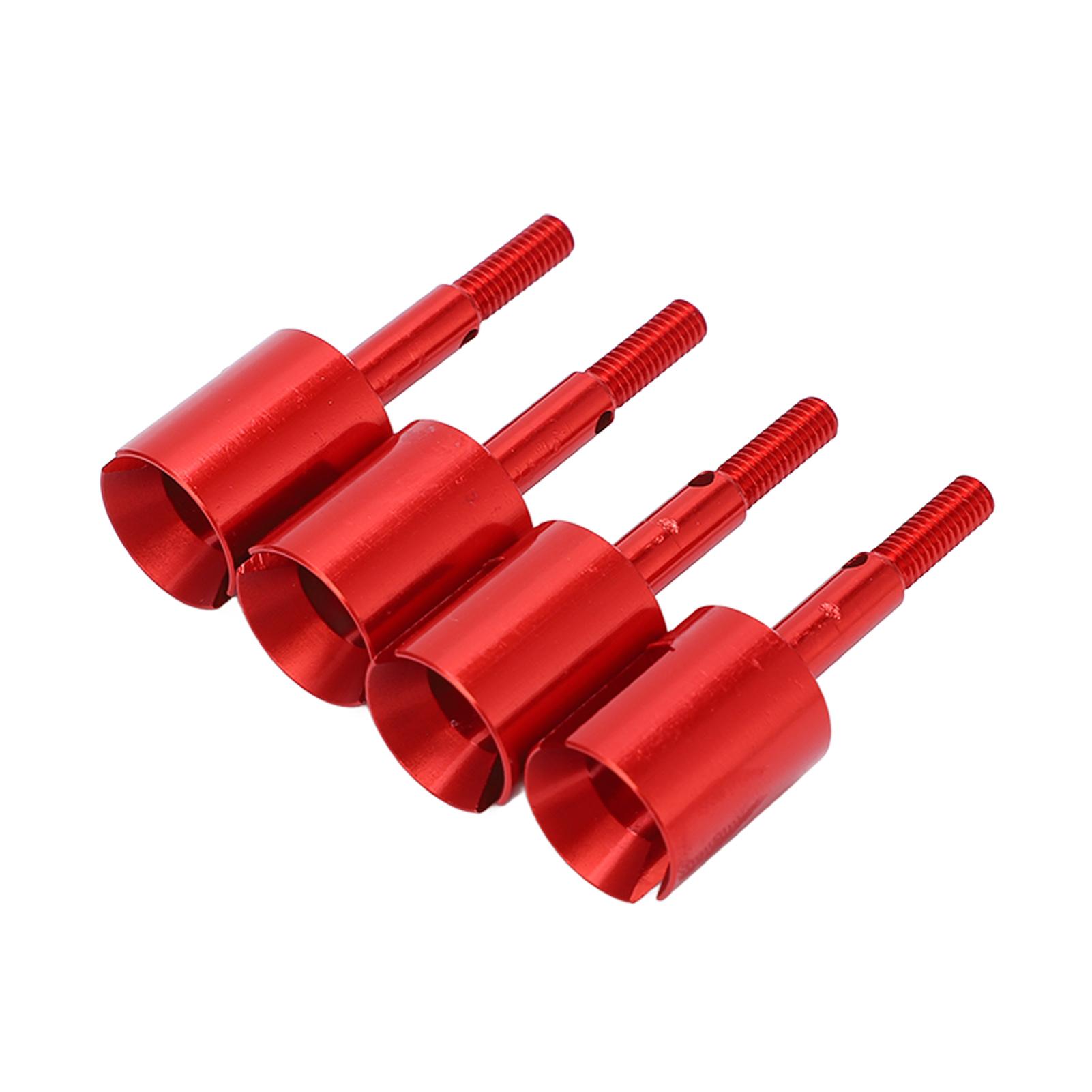 

4Pcs RC Diff Cup Differential Joint Cup Aluminium Upgrade Part for Tamiya TT02 110 RC VehicleRed червоний