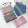4pcs Cotton Striped Hand Towels Quick Drying Super Absorbent Washcloths Soft Multifunctional Towels 35*35cm(13.78*13.78 Inch)