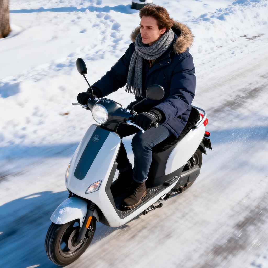 Moped Seat Cover Plush Insulated Seat Cover Breathable Warm Cushion For ATV Moped Scooter Adventure Outdoor Snow Cold Weather